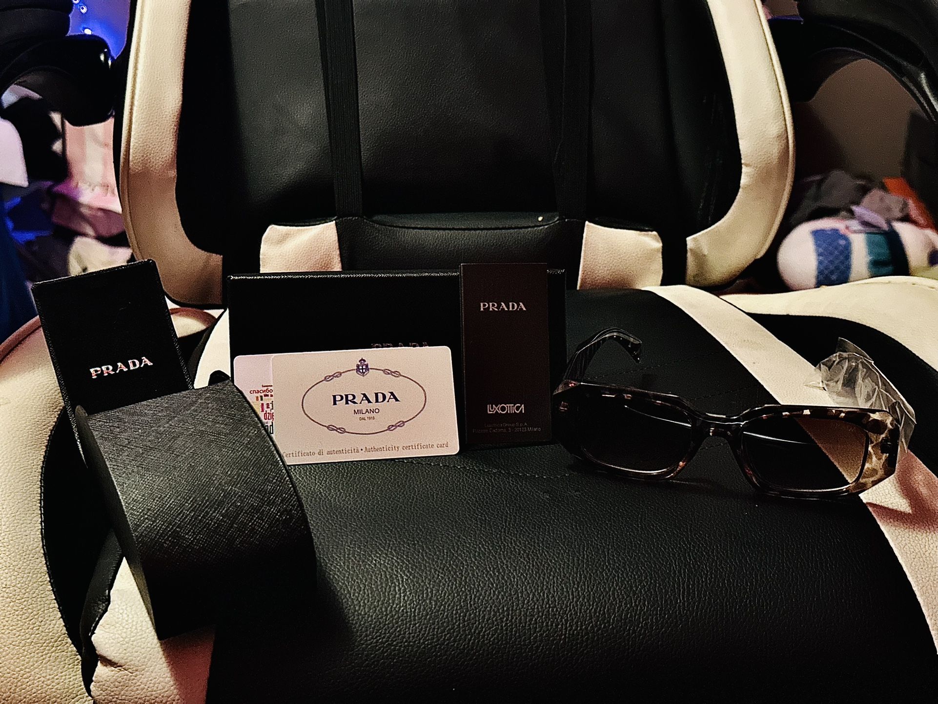 Cheetah print Prada sunglasses 