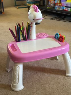 Unicorn drawing light table