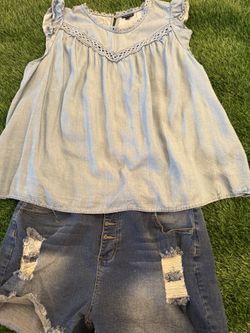 Light Weight Denim Like Tank Top