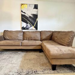 Tan 4-Seater Sectional Sofa