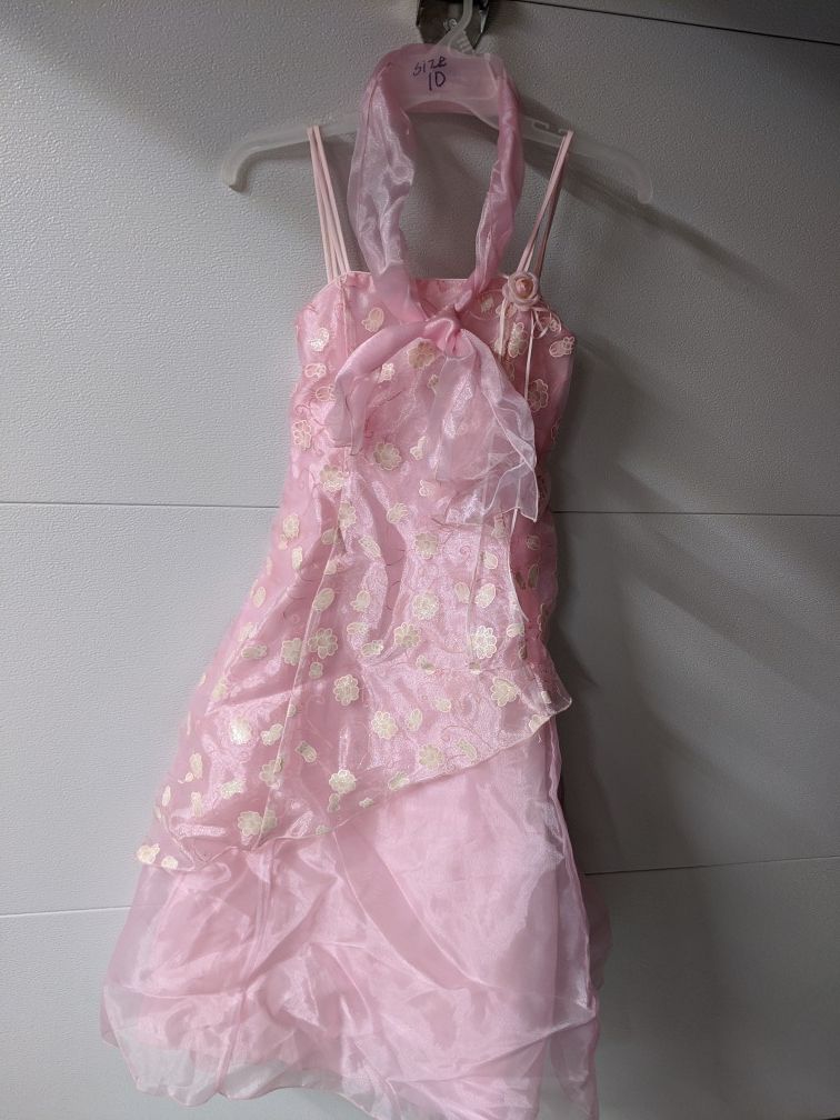 Girls sheer dress size 10