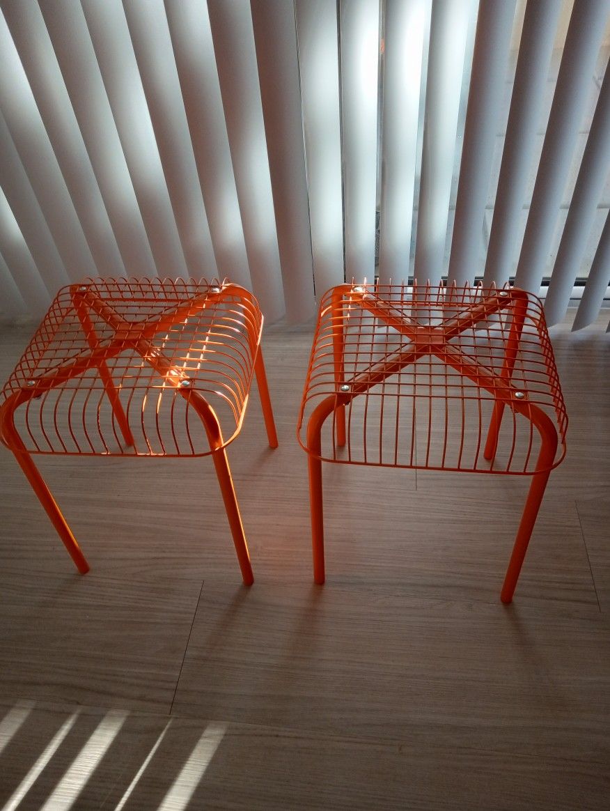 Vintage Vasteron Wire Side Tables/ Stools