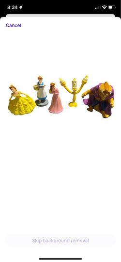 Beauty and The Beast cake topper!