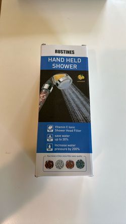 New Sealed Rustines Filtered Handheld Shower Head