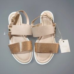 Giulia Palai Women’s Platform Sandals Size 6 Rose Gold Nude Made in Italy NWT
