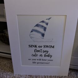 Baby shower Sign #nauticaltheme #babyshower