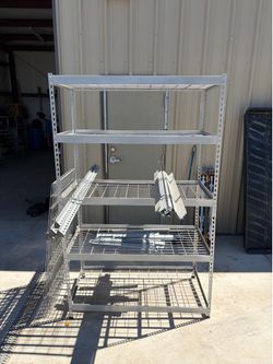 Metal storage racks! Great shape. 30 each!