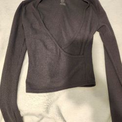 Aerie Gray Top XSize Small Excellent Condition 
