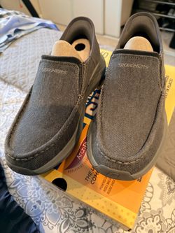 Gray Sketchers Shoes