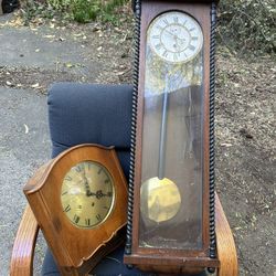 Antique 2 Vienna Regulator Wall Clock