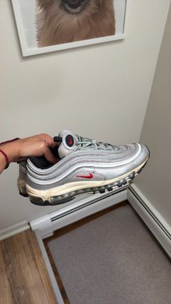 Size 10 air max 97 silver bullet
