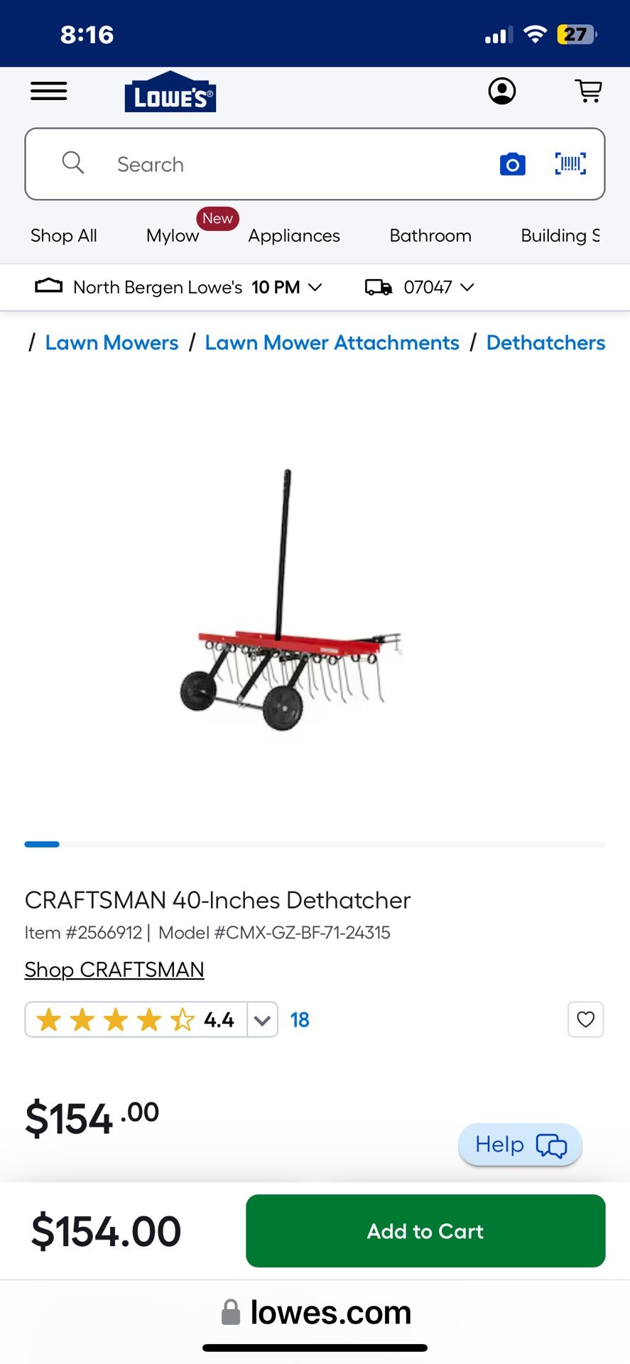 Lawn Thatcher , Pull Behind. 