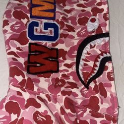 Pink Bape Hoodie 