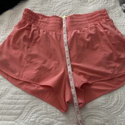Lululemon Athletica Coral Athletic Shorts