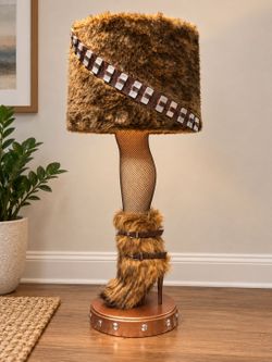 Star Wars Chewbacca Inspired Custom Leg Lamp – Handmade Fan Art