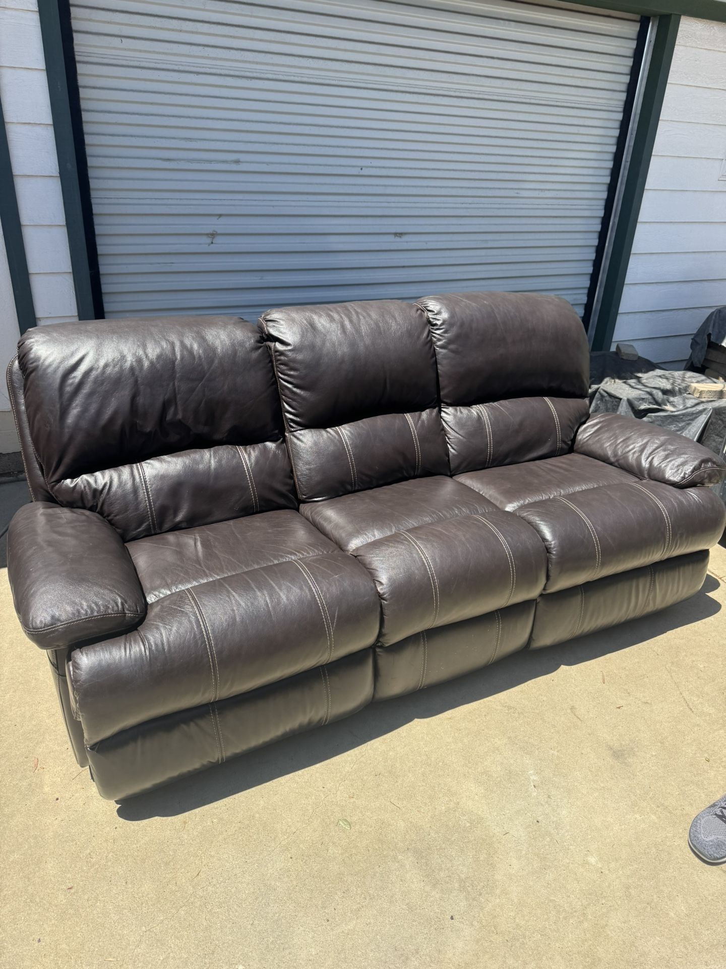 Leather Reclining Couch