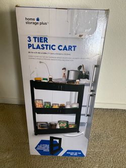 Brand New 3 Tier Plastic Cart (available in black color only)