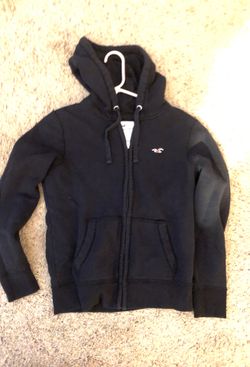 Black hollister hoodie size XS