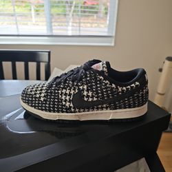 Black And White Tweed Nike Dunks