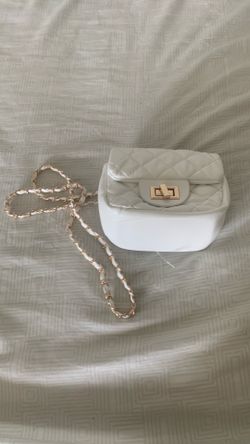 Women white mini purse