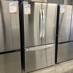 LG Stainless Steel Refrigerator Bottom Freezer Brand New Scratch And Dent Discount‼️