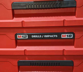 Custom Handle for Milwaukee PACKOUT Even-Sized 3-Drawer Tool Box