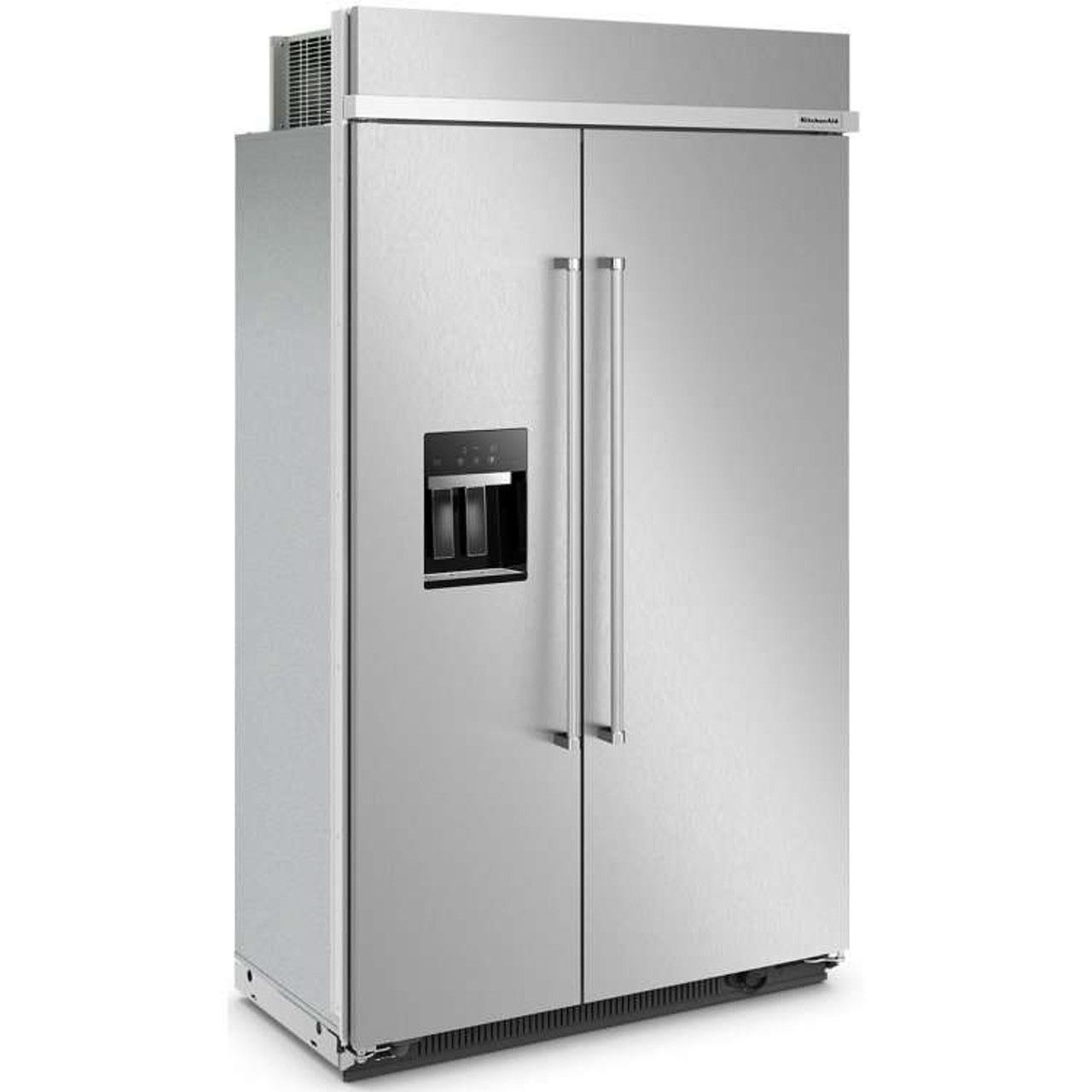 New In Box Built In Kitchen Aid 48” Side By Side Refrigerator Ice & Water