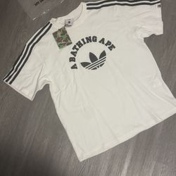 Bape X Adidas Shirt Brand New Never Worn Comes With Bag And Tags Read Description 