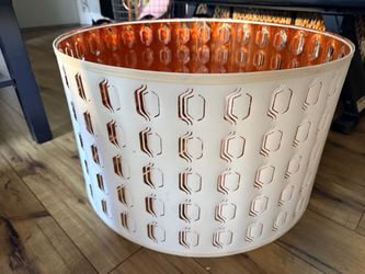 Rare 23” Nymo IKEA White & Copper Lamp Shade