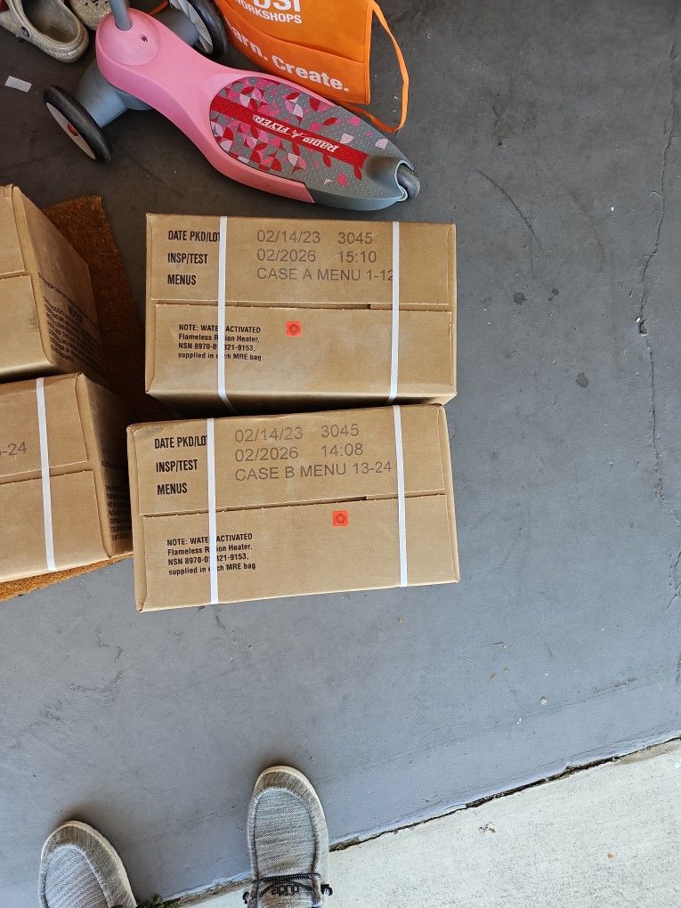 MRE Case A And B Menu