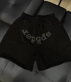 Black Sp5der Shorts – Streetwear Essential