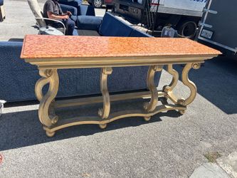 Entryway consola marble top