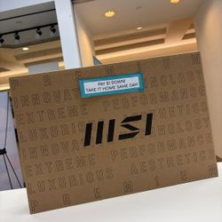 MSI Thin Gaming Laptop New - Pay $1 today and the rest later!!