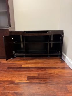 Cabinet Storage Wood Buffet Table With Doors Executive Office Furniture