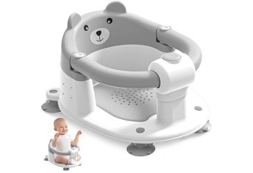 Baby Bath Seat with Bear Design