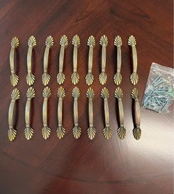 Amerock Natural Elegance Burnished Brass 3”  Cabinet Pulls -Set of 18
