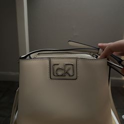 New Calvin Klein Crossbody Purse – Neutral/Cream – With Tags