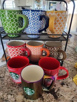 Variety of mugs