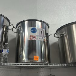 Olla De Accero Con Vaporera I Tapa De 64 Qts 