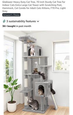 Heavy Duty Cat Tree, 70 inch