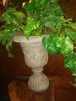 24" urn with plant