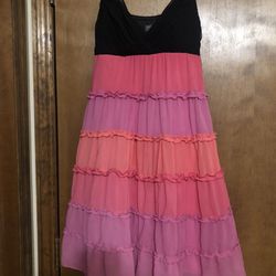 🩷🧡Women’s Size 4P Dress Barn Collection Pink Multicolored Party Dress