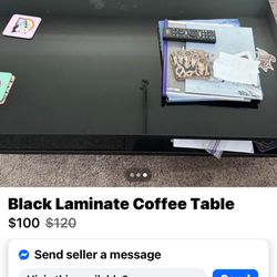 Black Square Table