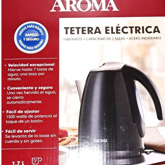 Aroma Electric Kettle 1.7 Liters•7Cups-Rapid Boil, Powerful 1500W AWK-110B.  New Open Box for Sale in Roseville, CA - OfferUp