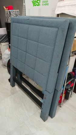 Upholstered bed frames set of two beds