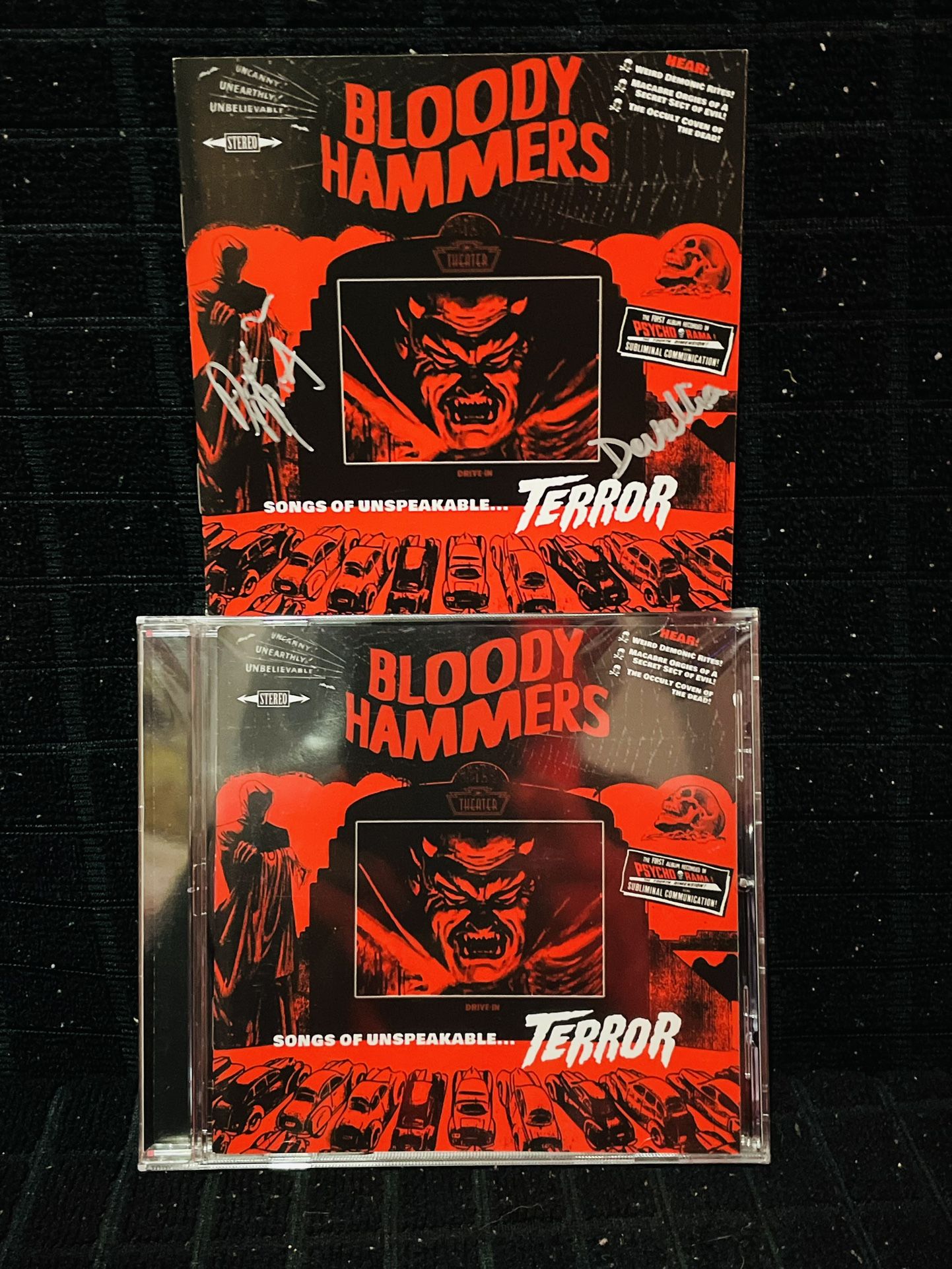 Bloody Hammers “Songs of Unspeakable Terror” Autographed CD