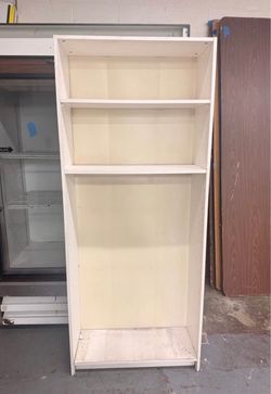 White Adjustable Storage Bookcase – 69” x 30”