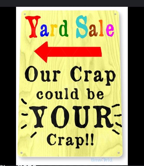 Yard Sale Saturday Oct 5th @ 115 HERRINGBONE DR. FRANKLINTON NC 27525