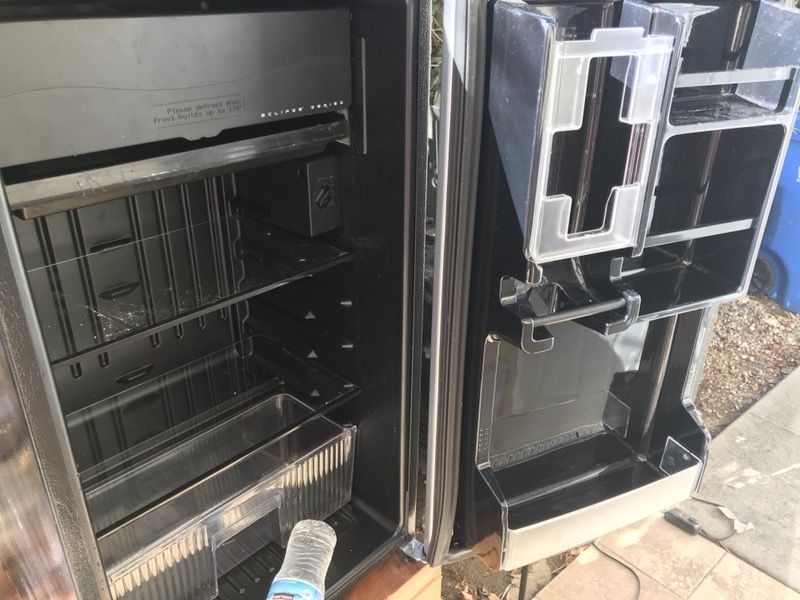 Mini fridge Sanyo sr 3770s 3720 stainless steel