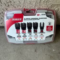Diablo 9-Piece General Purpose Oscillating multi tool Blade Set